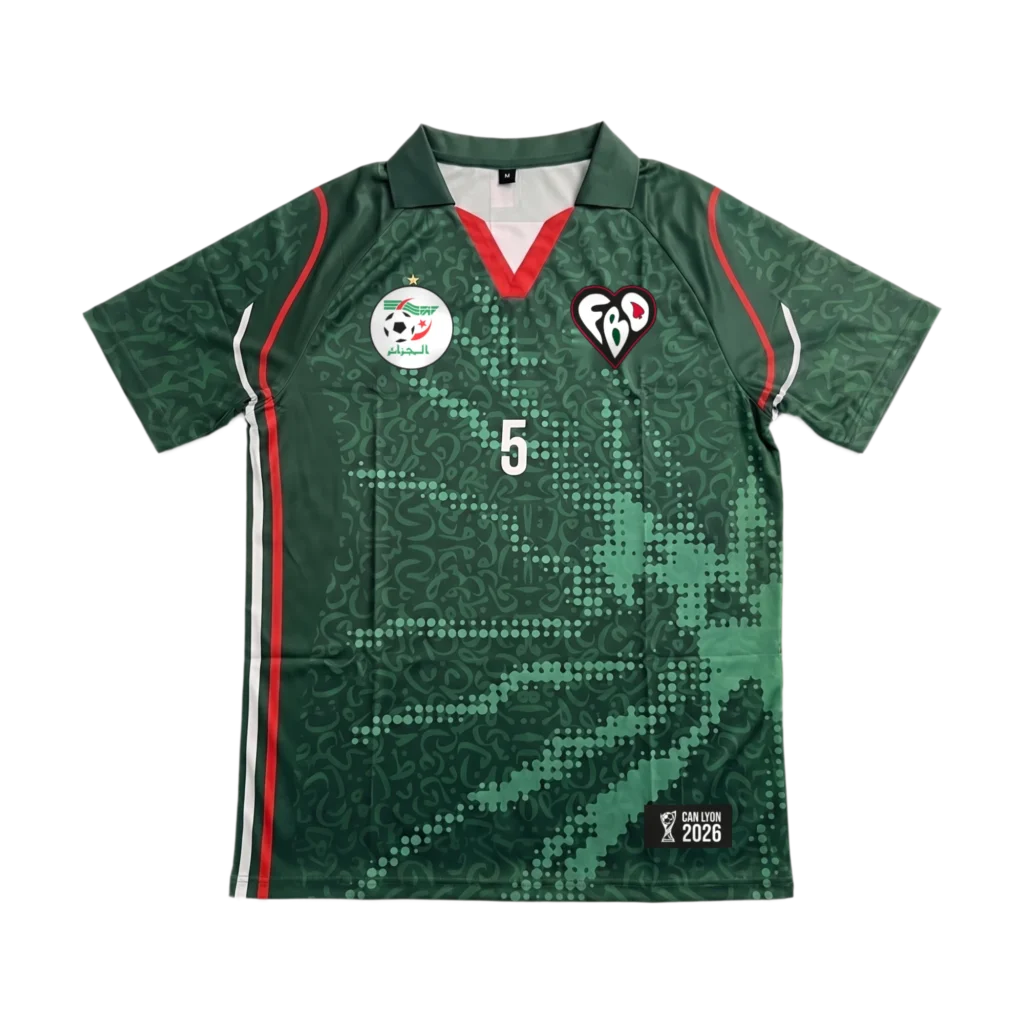 Maillot CAN 2026 Algérie, vue avant