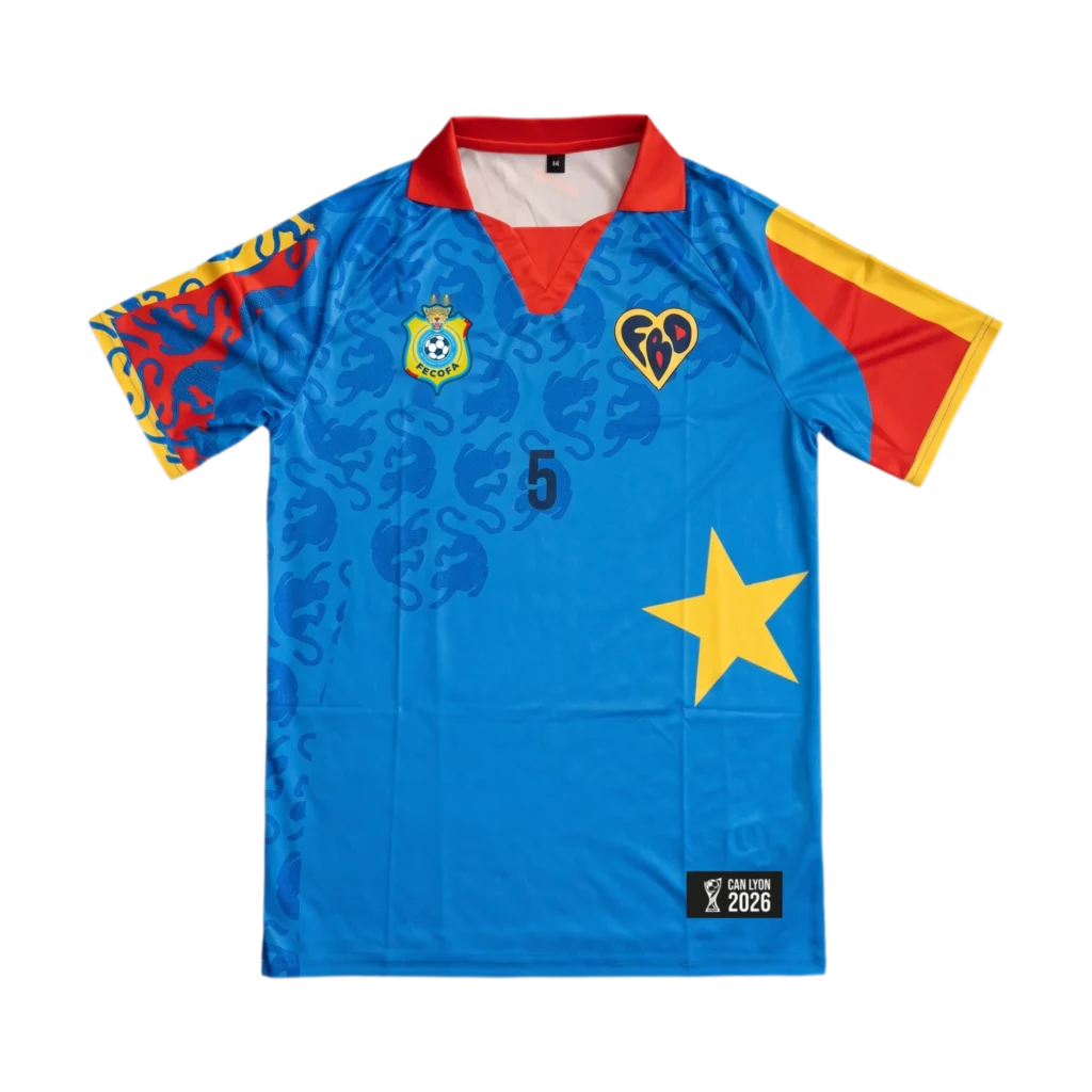 Maillot CAN 2026 RDC, vue avant